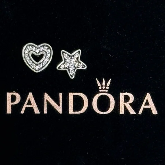 Retired Pandora Petite Memories Large Floating Locket & 2 Petite Charms - Picture 8 of 16